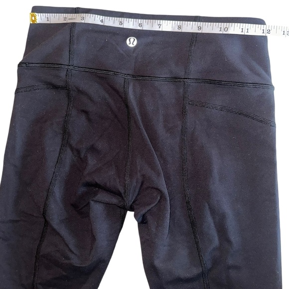 Lululemon Black Perforated Mesh Activewear Leggings size 4 - Picture 13 of 13